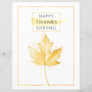 Papier Elégant et tendance Golden Thanksgiving