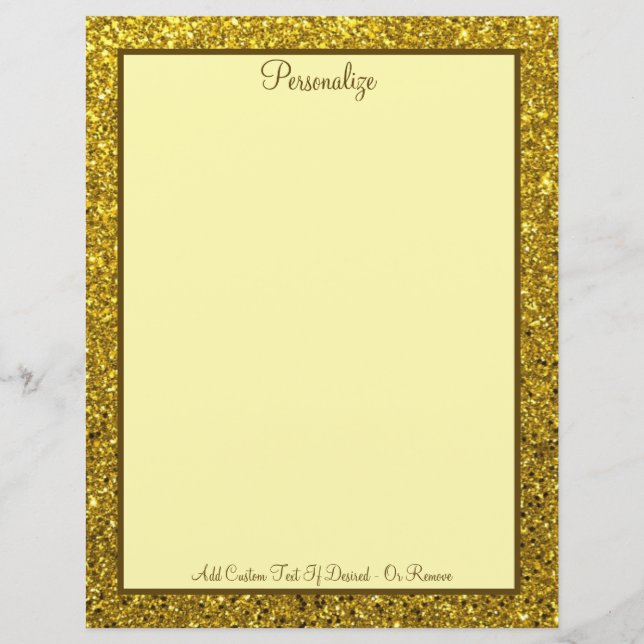 Papier Elégant Gold Metallic Professional Personnaliser (Devant)