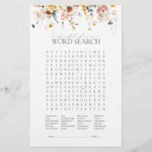 Papier Elégant Jardin Fleurs Floral Fête des mariées Jeu