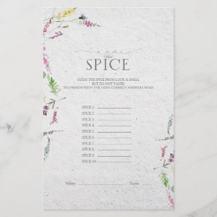 Papier Élégant jeu de Fête des mariées botanique Fleur sa