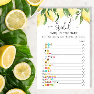 Papier Élégant jeu de photos Lemon Emoji