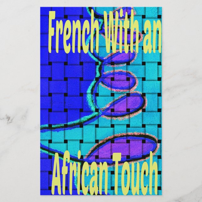 Papier Elégant mélange d'esthétique française et africain (Devant)
