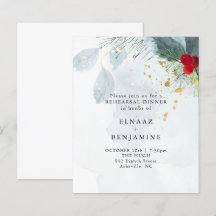 Élégant Noël et mariage d'hiver à l'aquarelle