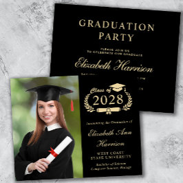 Papier Élégant Photo College Graduation Party Invitation