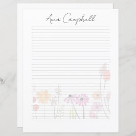 Papier Elegant Script Monogram Personalized Stationery