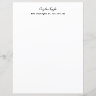 Papier Élégant stylé tendance unique écriture manuscrite