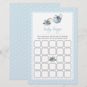 Papier Elégant Teacups Baby shower Tea Party Bingo