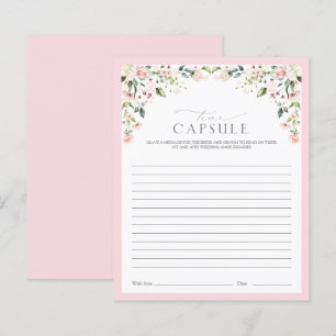 Papier Élégant temps rose Capsule Floral Douche Jeu