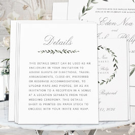 Papier Élégant traditionnel Olive Branch Détails de la co