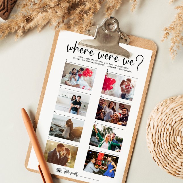 Papier Elégante 8 photos en couple | Où Nous Sommes Joués (Créateur téléchargé)