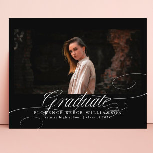 Papier Élégante calligraphie Photo Lycée Diplôme A