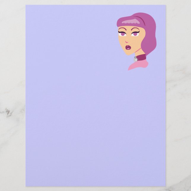 Papier Élégante dame des araignées (Devant)