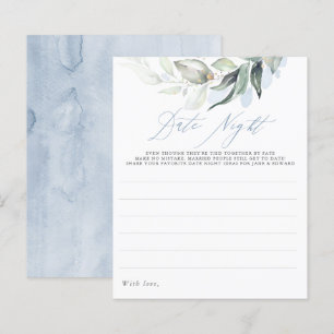 Papier Elégante Dusty Blue Green Date Idées de nuit