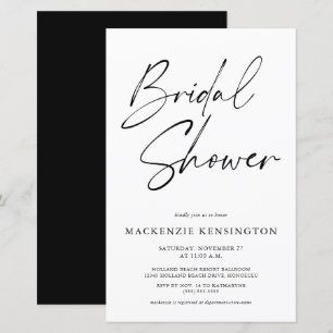 Papier Élégante Fête des mariées blanche noire BUDGET