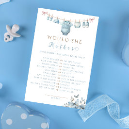 Papier Élégante Florale Bleue Voudrait-Elle Plutôt Baby s