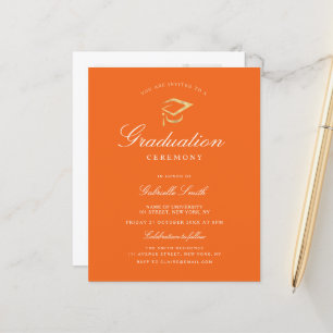 Papier Élégante invitation à la cérémonie de remise des d