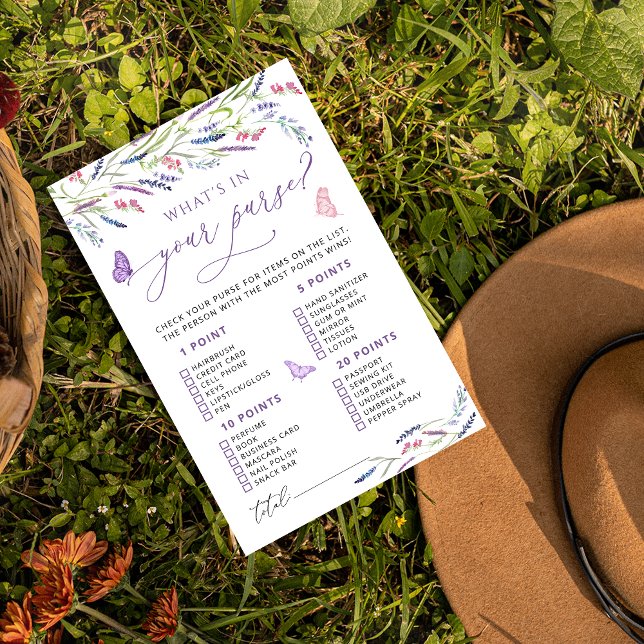Papier Élégante lavande florale Qu'y a-t-il dans votre je (Créateur téléchargé)