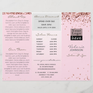 Papier Elégante Parties scintillant rose pâle triple Salo