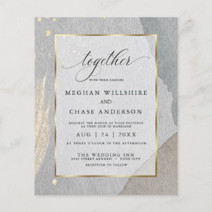 Papier Elégante pierre d'aquarelle Abstraite du Mariage b