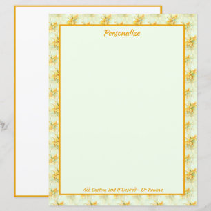 Papier Élégantes jonquilles Vintages fleuries