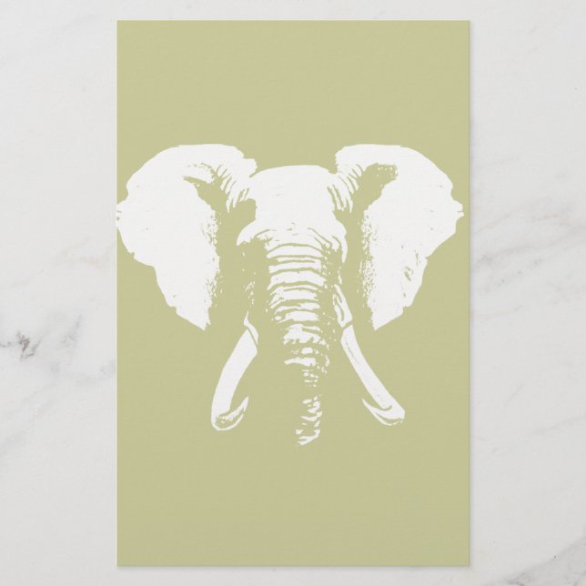 Papier Eléphant africain (Devant)