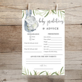 Papier Elephant Baby prédictions conseil vert or