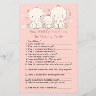 Papier Elephant Comme vous connaissez bien le jeu de baby
