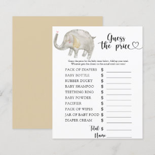 Papier Elephant Devine le prix ! Jeu