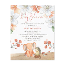 PAPIER | Elephant Igel Florals Girl Babydusche