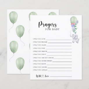 Papier Éléphant - Jeu de fête prières pour bébé