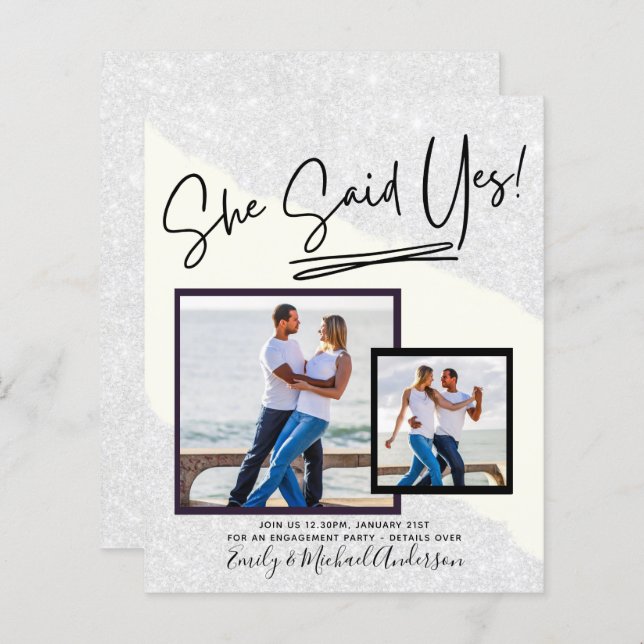 Papier Elle A Dit Oui! (Devant / Derrière)