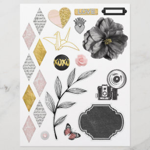Papier Embellissements "Simple Plaisirs" Set 01
