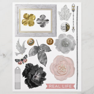 Papier Embellissements "Simple Plaisirs" Set 01