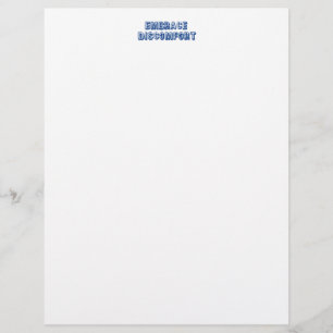 Papier Embrasser l'inconfort