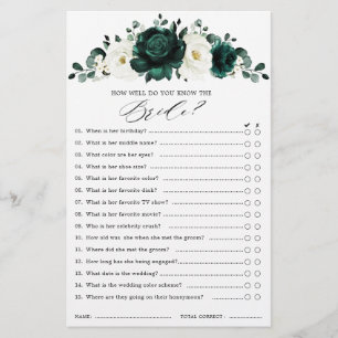 Papier Emerald Greenery Eucalyptus Fête des mariées Jeu