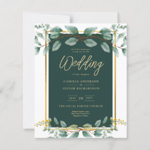 Papier Emerald Greenery Mariage Botanical Nature Invitati