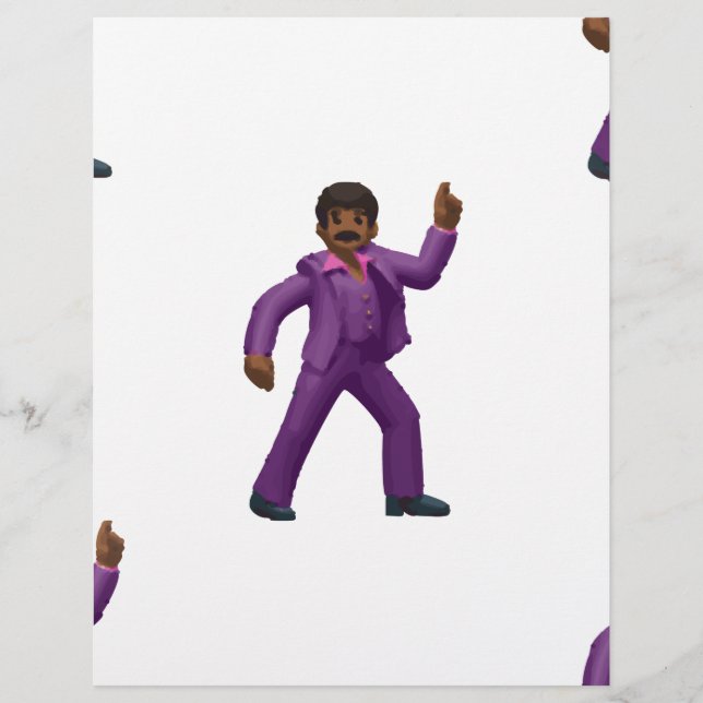 Papier Emoji Dancing Man (Devant)