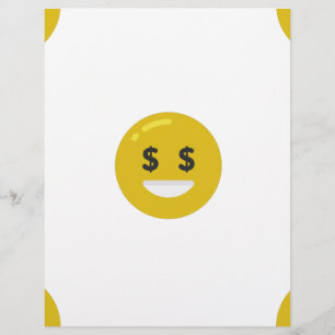 Papier emoji oeil argent