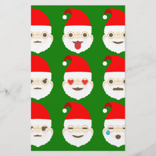 Papier émoticônes père Noël