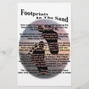 Papier Empreintes dans le sable