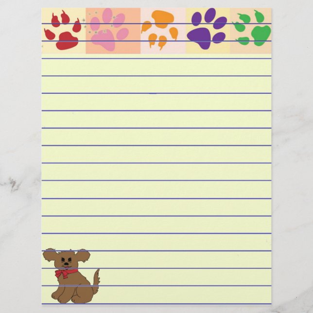 Papier Empreintes de pattes (Devant)