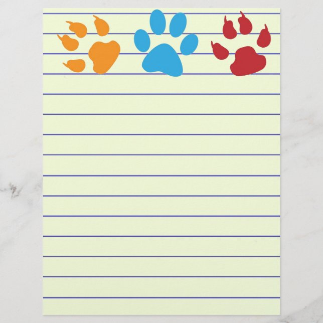 Papier Empreintes de pattes (Devant)