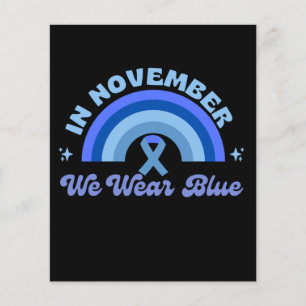 Papier En novembre We Wear Blue, Rainbow