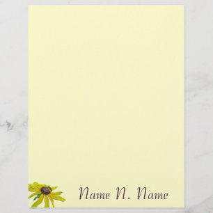 Papier En-tête Abeille et Rudbeckia