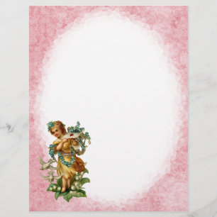 Papier en-tête Angel vintage