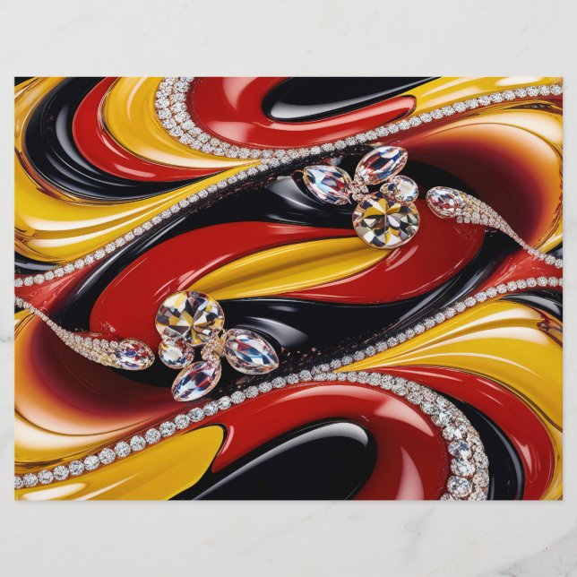 Papier En-tête avec design aux couleurs belges (Devant)