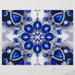 Papier En-tête avec design de couleur Bleu Blanc