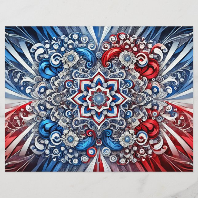 Papier En-tête avec design de couleurs françaises (Devant)