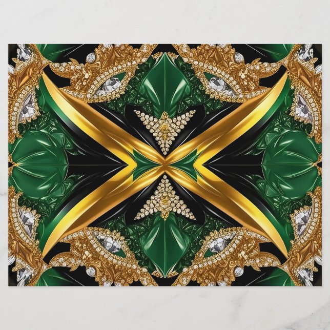Papier En-tête avec design Jamaïcain (Devant)