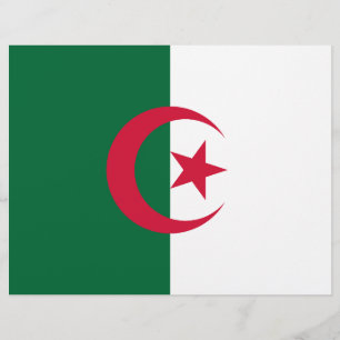 Papier En-tête avec Drapeau d'Algérie